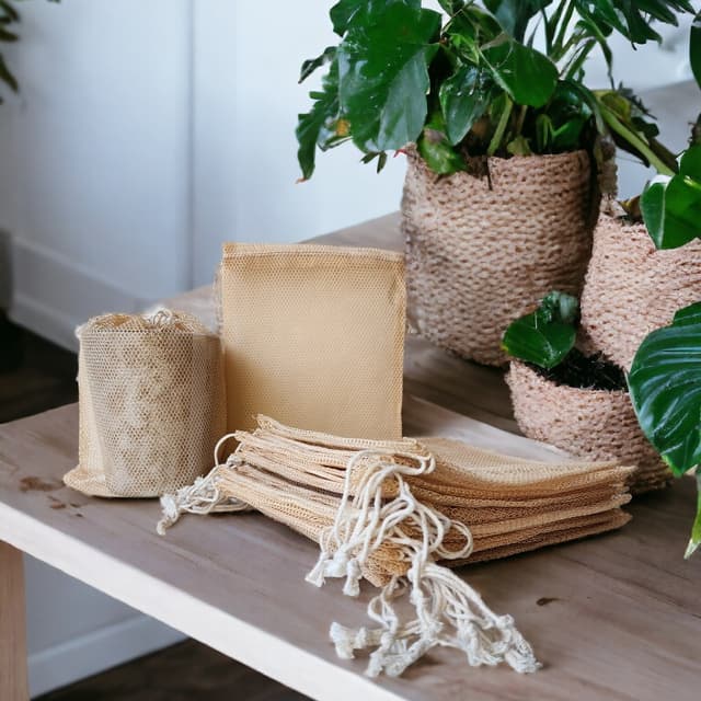 Eco-Friendly Reusable Mesh Produce Bags – Set of 5